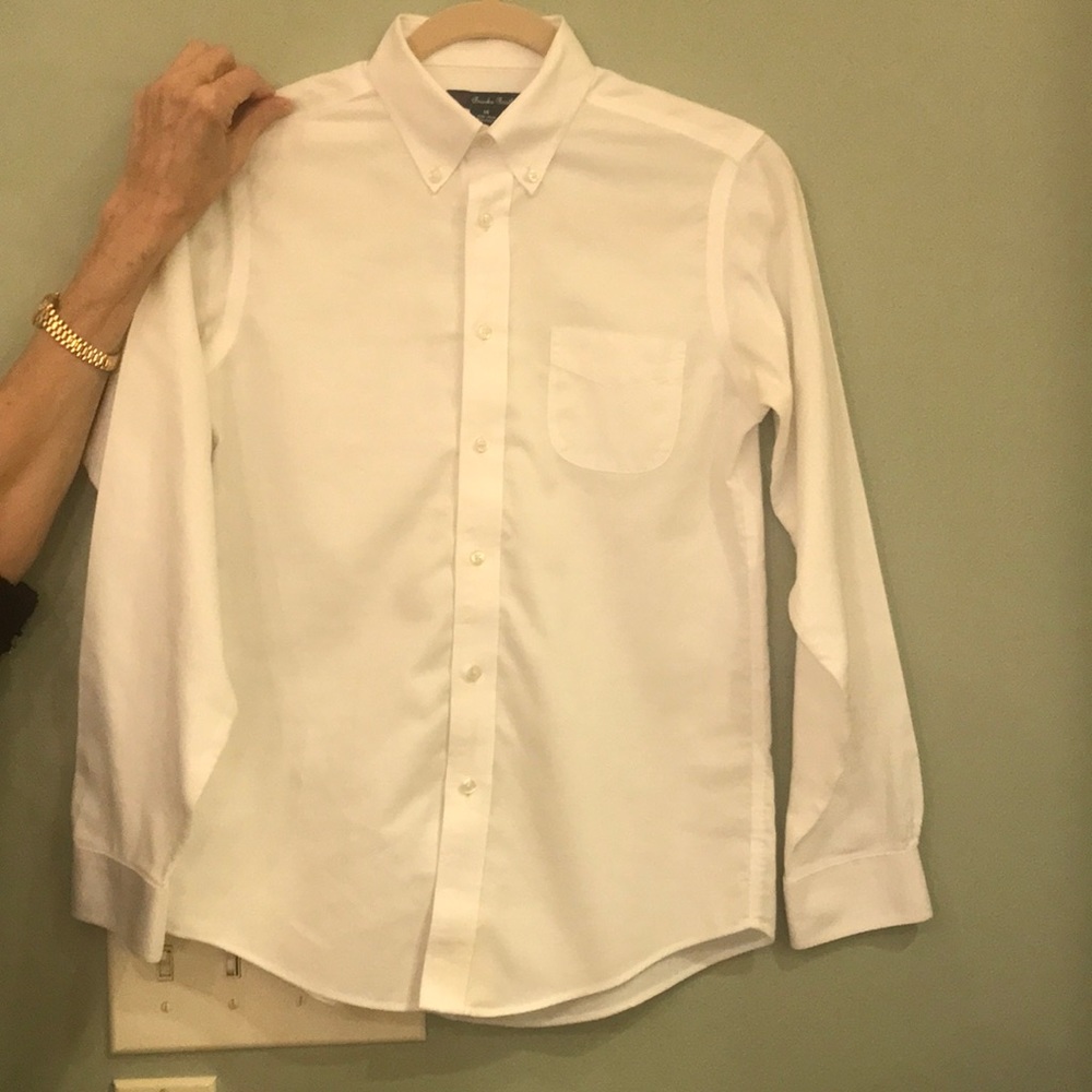 Brooks Brothers Boys White Dress Shirt